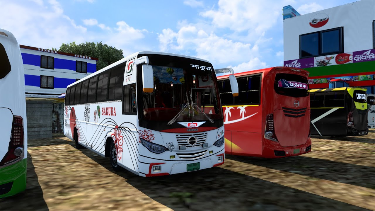 🚍 ETS2 Full HD | বরিশাল ️ঢাকা | Nilachol | MBD Map 7.4.3 | - YouTube