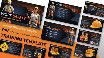 PPE PowerPoint Training Template  -  PPE Training PPT for workplace safety