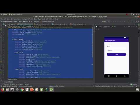 Speed Art | Login/Register UI Design With Tabs Android Studio