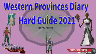 Western Provinces Diary -OSRS- Hard Guide 2021