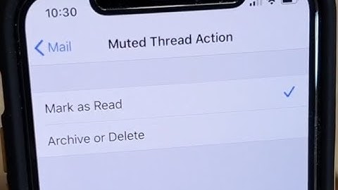 iPhone 11 Pro: How to Mark Muted Thread as Read / Archive or Delete in Mail App