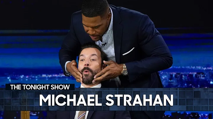 Michael Strahan Massages Jimmy's Face with His New...