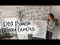Brush Lettering On Canvas | + Creativity Pep Talk