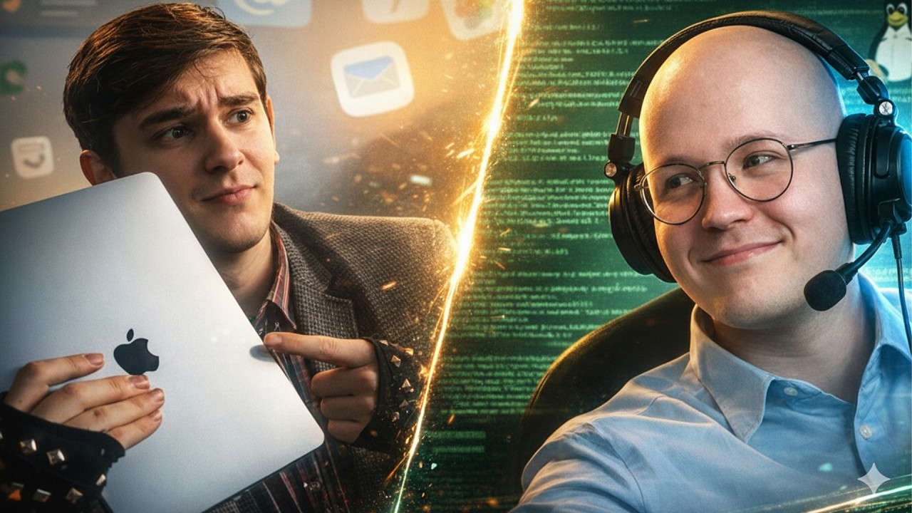 ЛИНУКСОИД ЖЕСТКО ПРО MACBOOK