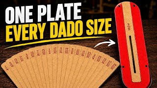 How to Make ONE Dado Throat Plate for Every Dado Width