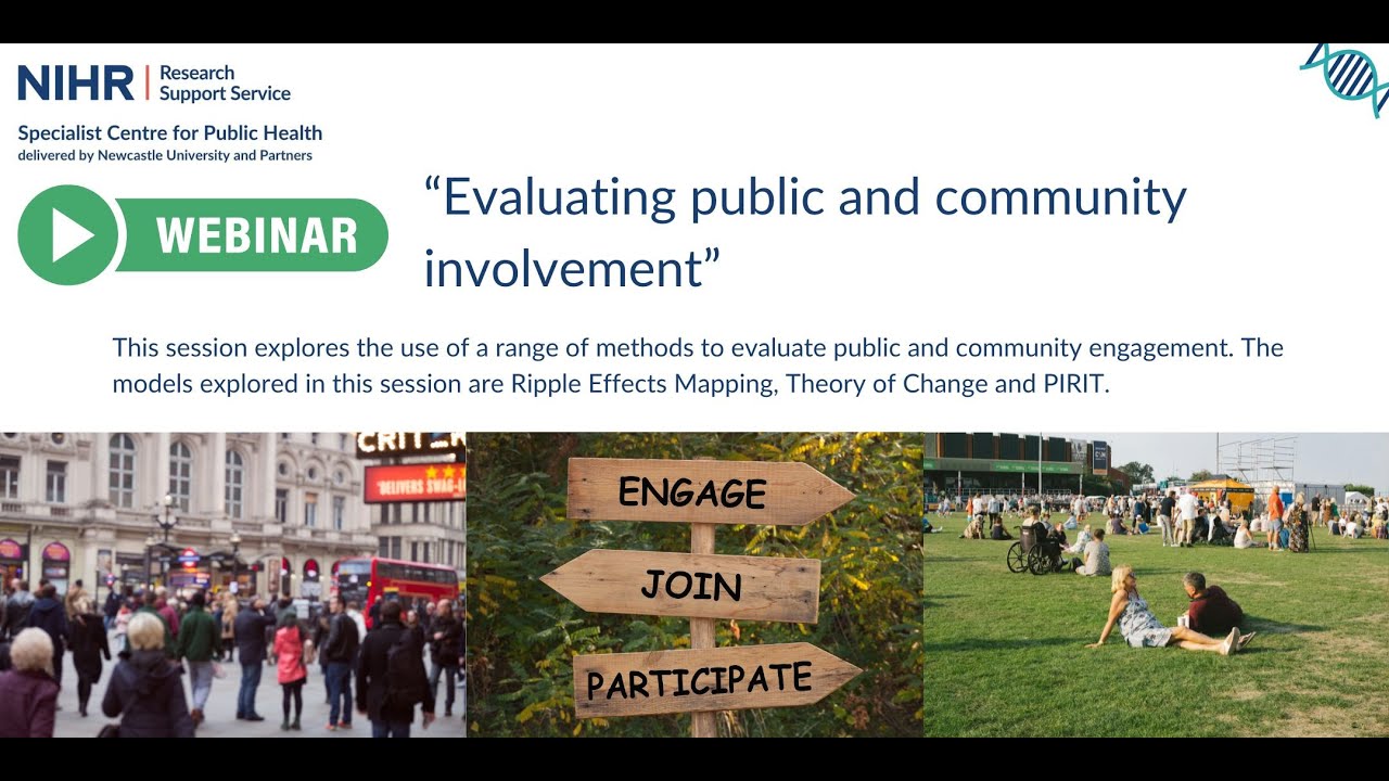Webinar - Evaluating public and community engagement - YouTube
