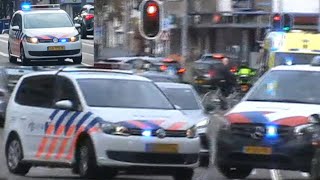 (politie OVDP slipt bijna van trambaan!) grote politie inzet na steekpartij eudokiaplein!