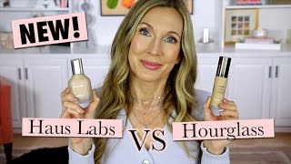 Haus Labs Foundation VS Hourglass Ambient Soft Glow Foundation | Wear Test on Mature Skin!