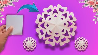 Paper Snowflake Craft | How to Make Paper Snowflakes easy | Christmas Decoration Ideas