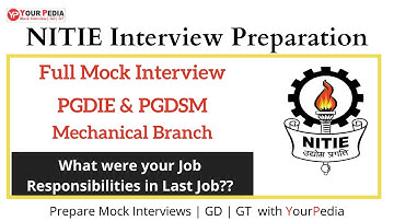 PGDIE & PGDSM Full Mock Interview | NITIE Interview Preparation for Experienced Candidate