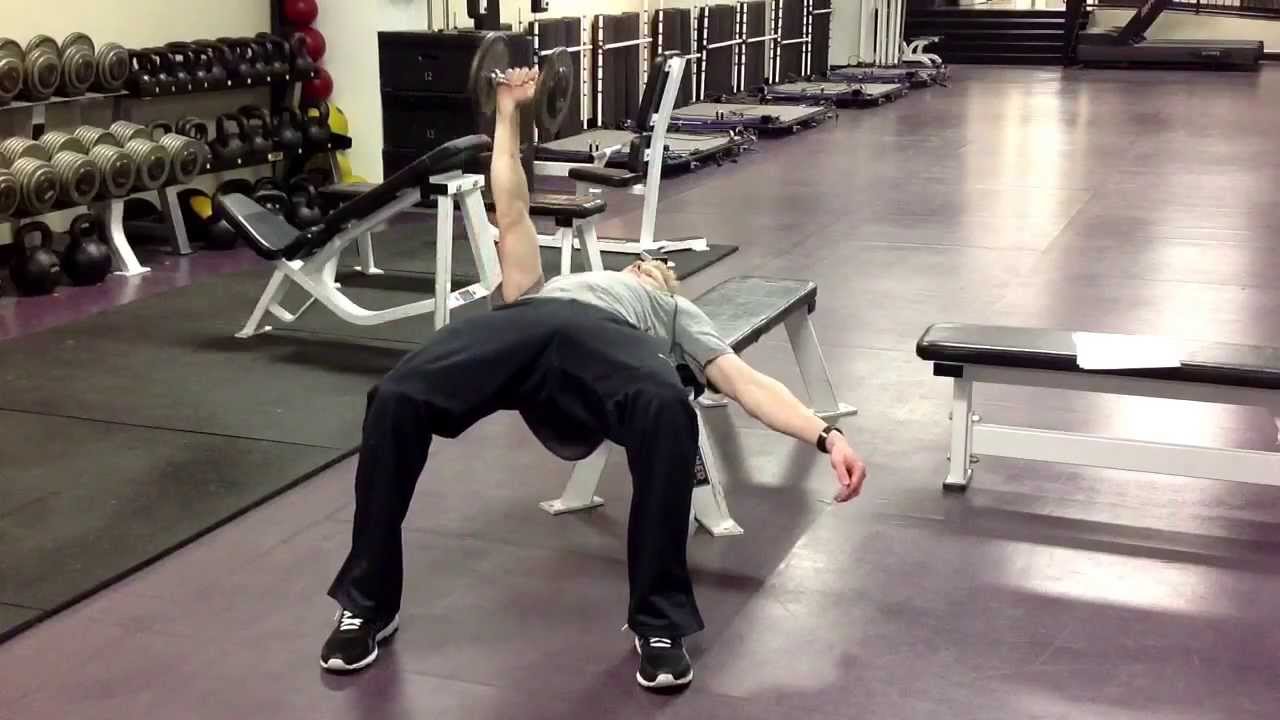 Db Half Off Bench Press Youtube