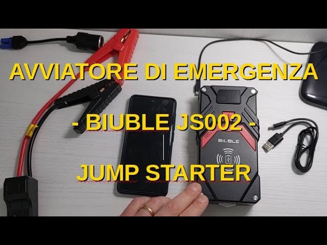 Avviatore emergenza, powerbank, torcia - Biuble JS002 - Jump starter  function 