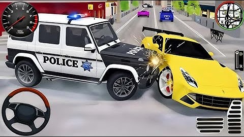 Police Car Chase Simulator 3D Game - Real Cop Cars Driving Simulator 2025 - Android GamePlay