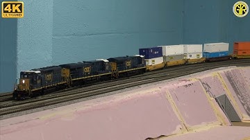 HO Scale CSX Q003 with a Scaletrains CSX SD40-3 w/DCC & Sound Leader! 2-Train Race+More!