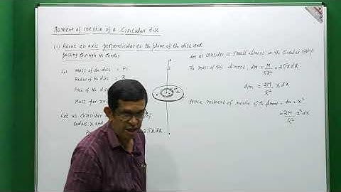 MI of a circular disc Lecture 7|I Sem BSc| A.P.Radhakrishna| Dept.Physics, SPC, Puttur