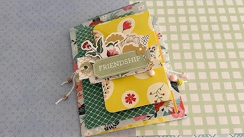 Pocket Size Flip Booklet | Use Your Paper Stash | Happy Mail Idea | TUTORIAL