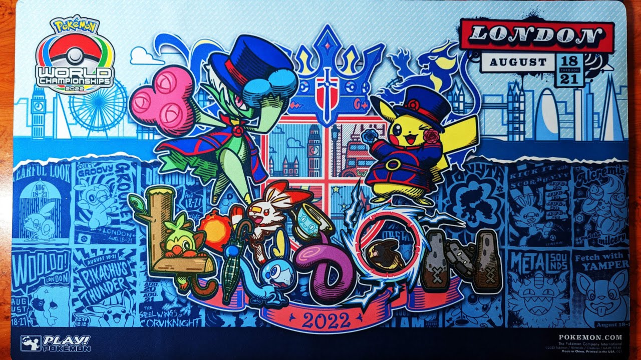Pokémon Playmat / Tapis de Jeu 2022 London World Championships