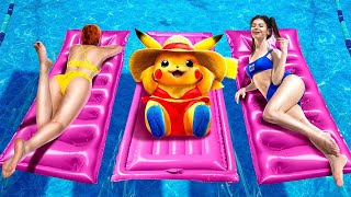 Pokemon'um Su Parkında Kayboldu! Bir Pikachu Nasıl Yakalanır! Pokemonlar Gerçek Hayatta!