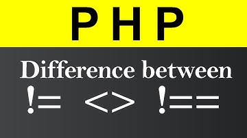 Difference between Not Equal and Not Identical in PHP (Hindi)