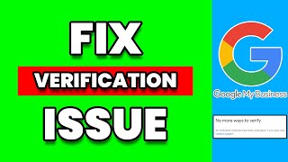 No More Ways To Verify - Google Business Profile | Google My Business Verification Issue (2023)