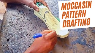 Moccasin pattern drafting #diy #doityourself #howto