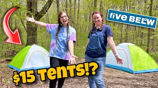 Camping With The CHEAPEST Tents | Will They Hold Up?!