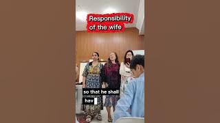 Responsibility of the Wife