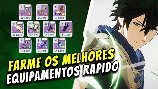 COMO FARMA OS MELHORES EQUIPAMENTO DO JOGO BEM RAPIDO! - Black Clover Mobile