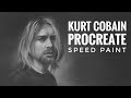 Kurt cobain , Procreate ipad painting