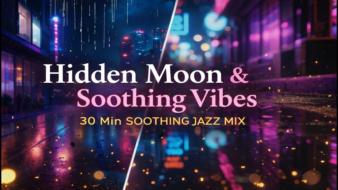 Hidden Moon & Soothing Vibes | 30 Minute Smooth Jazz Mix for Writing & Late Night Focus