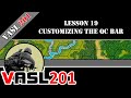 Vasl 201  lesson 19  customizing the qc bar