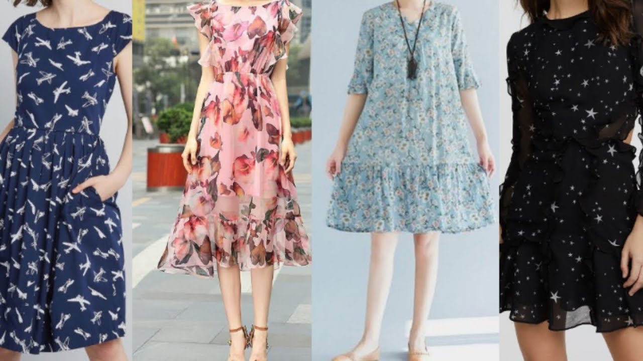 Floral Frock Ideas 2019 II Unique II Stylish II Floral Print Dresses II Frocks || Sikana Trends