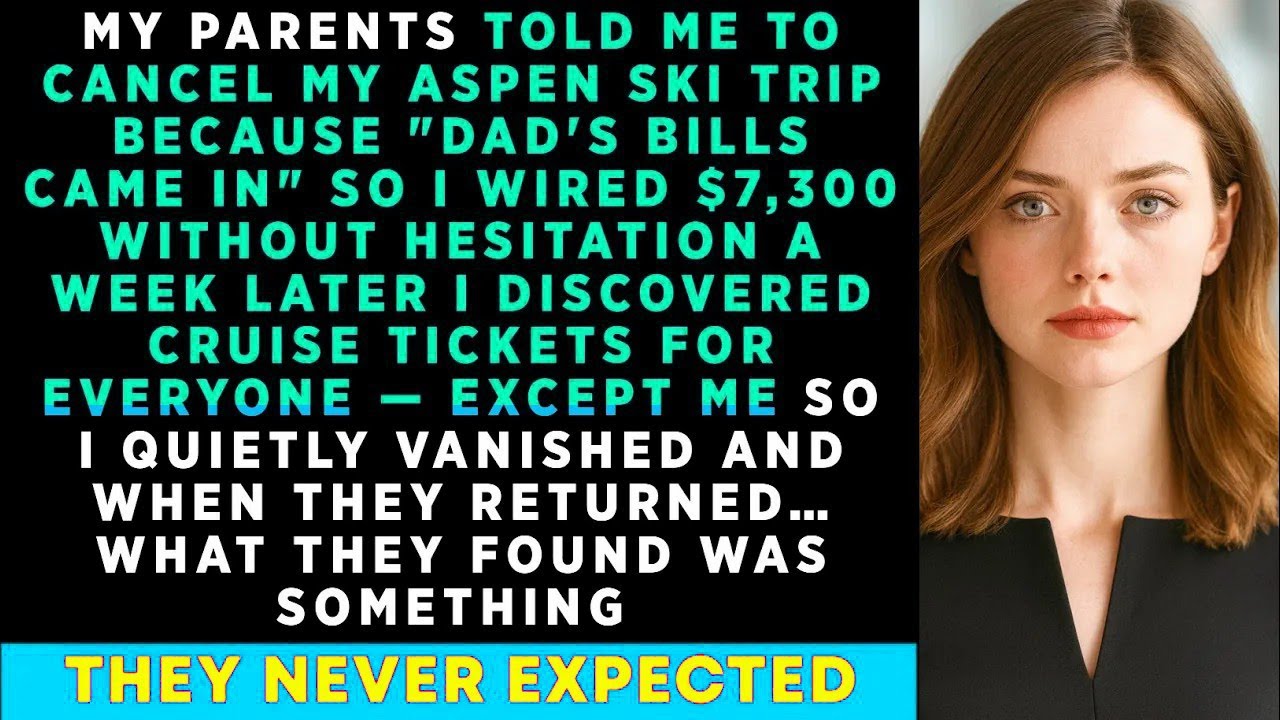 I GAVE My PARENTS $7,300 For DAD'S Bills—Then Found Out They Took Everyone On A TRIP Except Me..