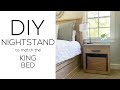 DIY Nightstand to match the King Bed!