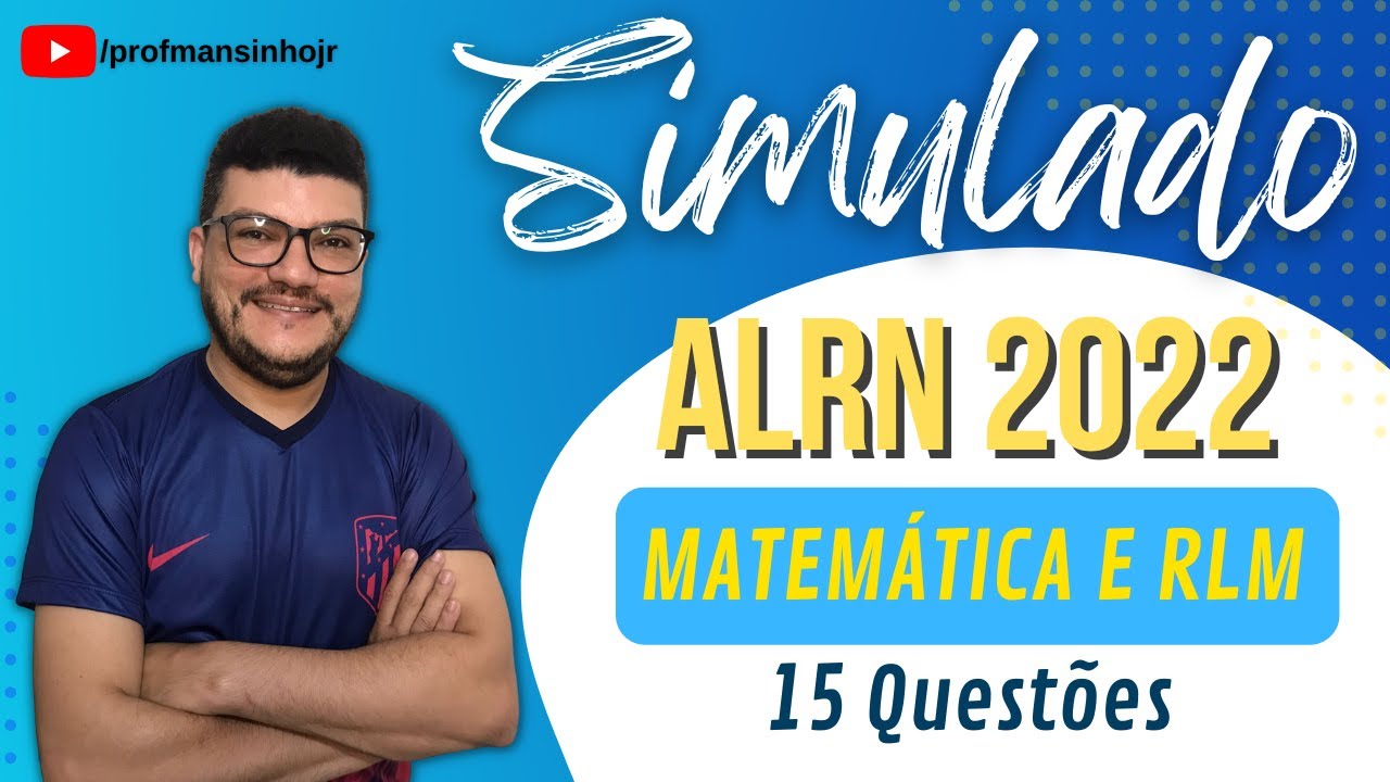 Simulado Matemática e RLM | Concurso ALRN 2022 | Instituto AOCP