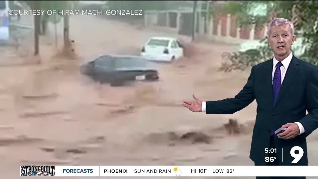 Monsoon flooding in Southern Arizona - YouTube