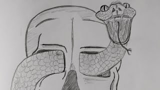 Dark Skeleton Drawing 🪄👀 | Arsh's Art 🎭 #art 