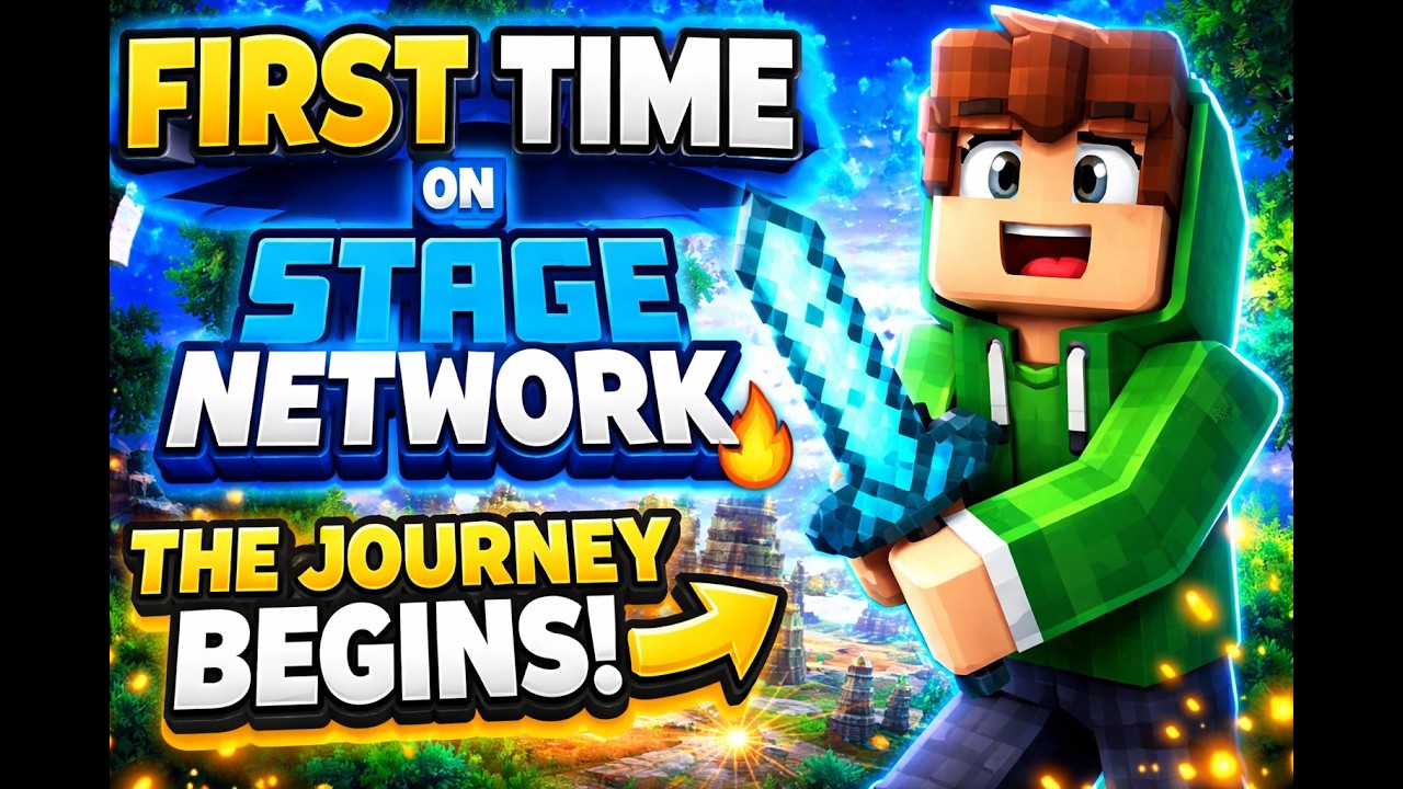 My FIRST Day on Stage Network 🔥 | Minecraft Stage network
