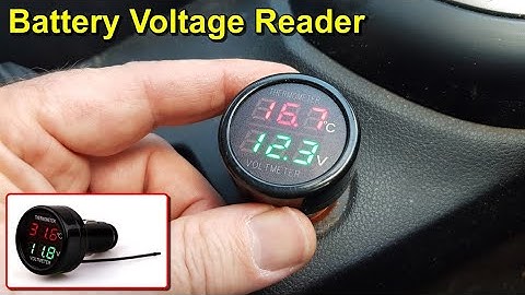 Car Battery Voltage and Temperature Reader