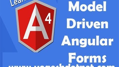angular 4 model driven forms example | reactive forms | Lecture 20 | Hindi