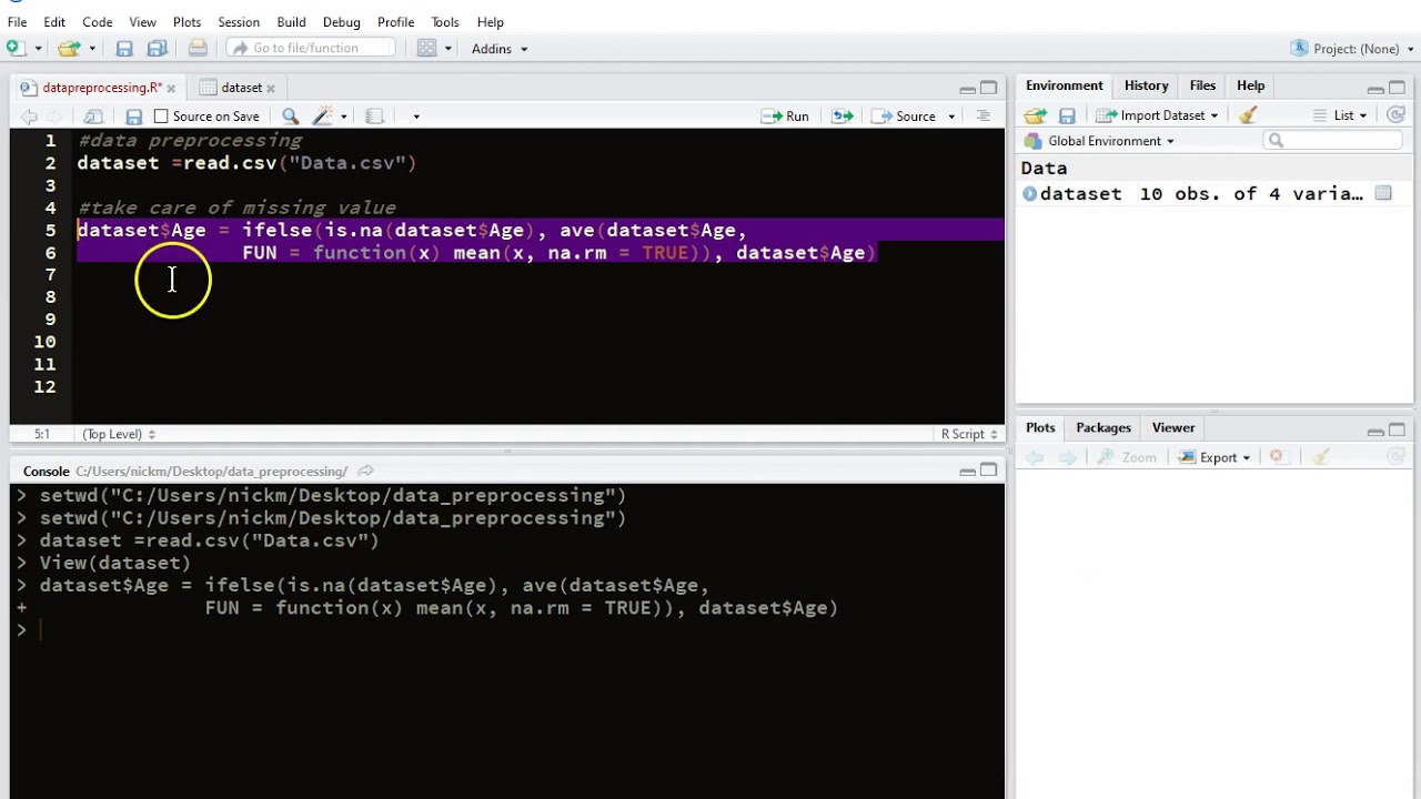missing values rstudio - YouTube