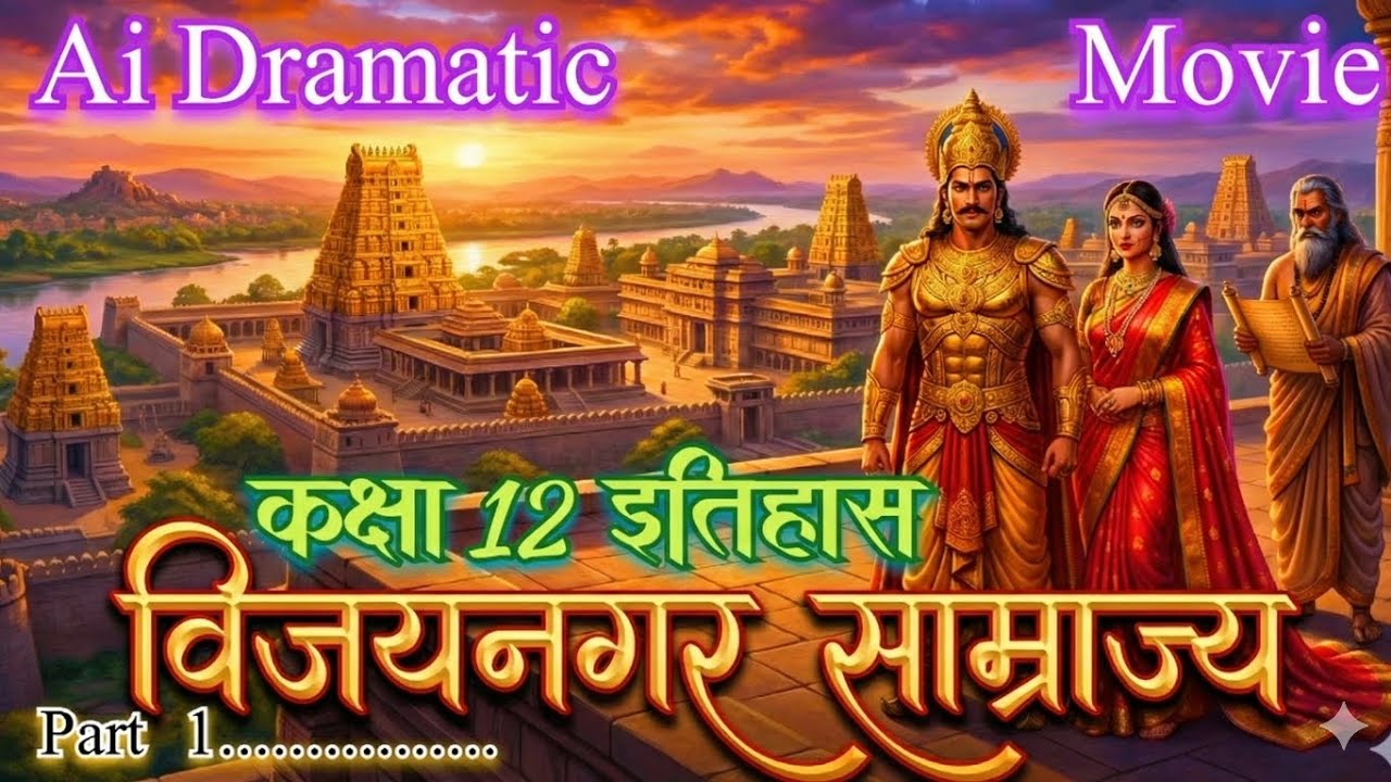 Class 12 History||एक साम्राज्य की राजधानी: विजयनगर|| Vijaynagar Empire| Ai Animated film| Part 1