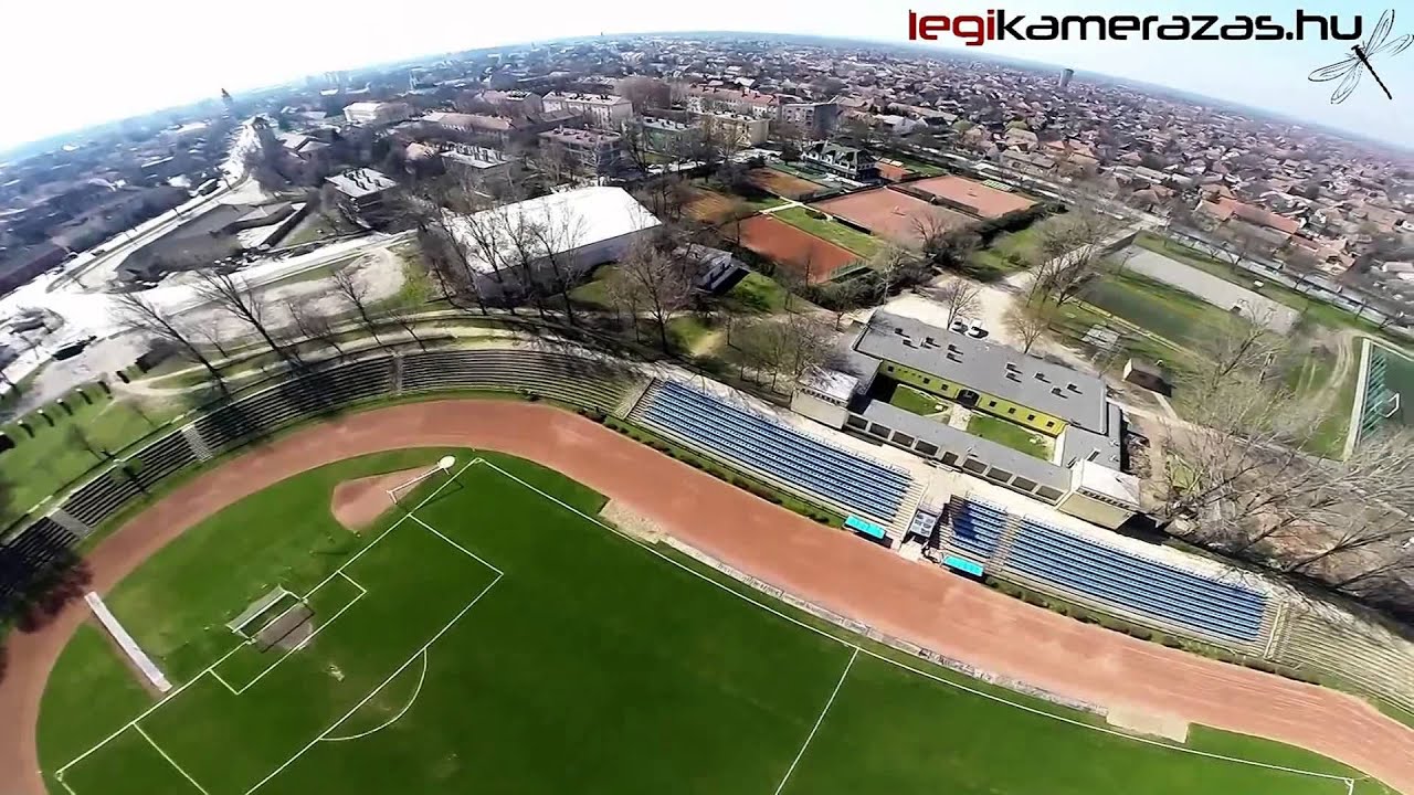 Hódmezővásárhely Sport stadion - Légi Kamerázás   -  Hungary aerial video