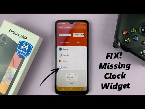 Clock Widget Missing