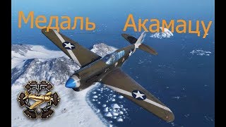 Медаль  Акамацу  на Истребителе P40