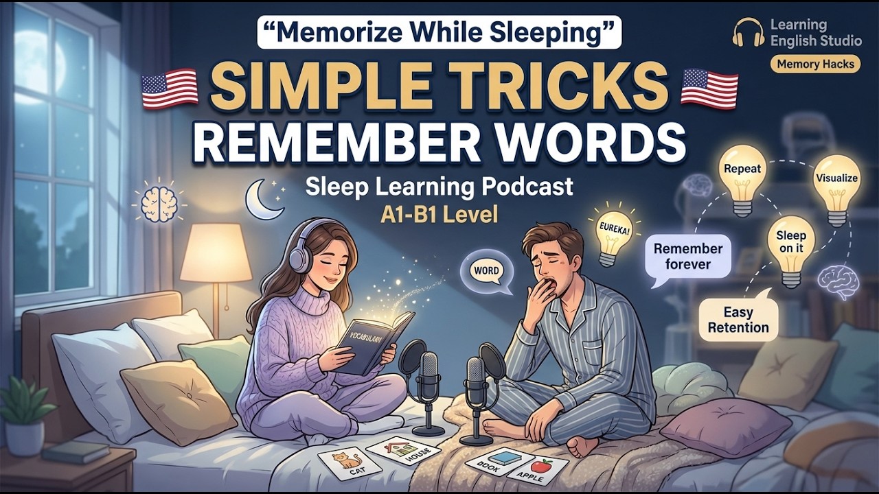 The Lazy Way to Remember Thousands of English Words Overnight| Learn English Podcast