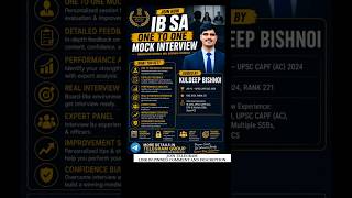 Want to Crack IB SA Interview? 🎯 | One-to-One Mock Interviews Started #ibsainterview #ibsa