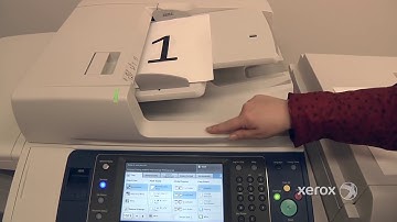 The Xerox control panel