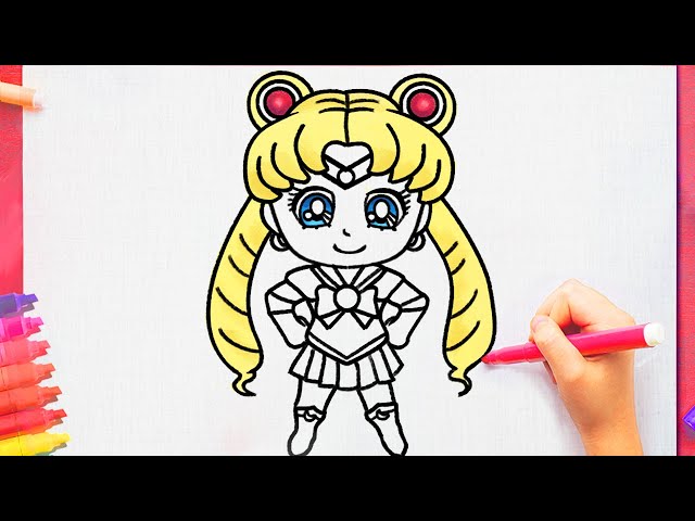 Cómo dibujar a Sailor Moon: 6 Pasos (con imágenes)