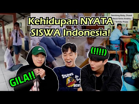 [REAKSI KOREA] Momen GILA SISWA INDONDONESIA🤣 | SMA INDONESIA, TIKTOK